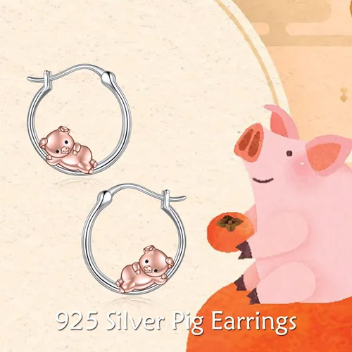 Miniatura 18 de VONALA Bonitos aretes de aro de plata de ley 925, regalos de cumpleaños para mujer