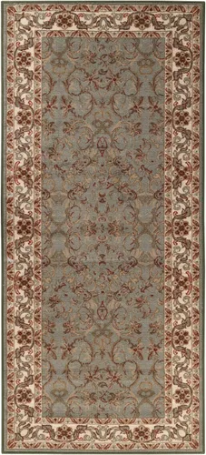Alfombra de corredor interior Superior, alfombras con respaldo de yute para dormitorio, oficina, entrada, pasillo, cocina, decoración floral 2-Verde