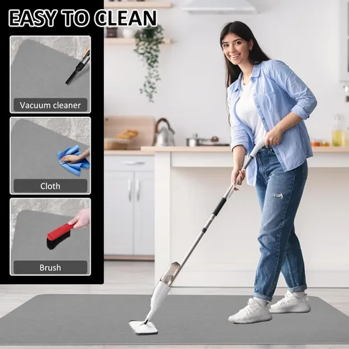 Miniatura 5 de Tapete para Silla de Oficina para Pisos de Madera Dura y Baldosas, Tapete de Escritorio para Sillas con Ruedas, Protege el Piso Duro, Alfombra