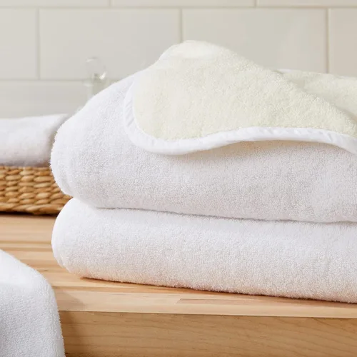 Miniatura 5 de Great Bay Home Toallas de baño reversibles de dos tonos 100% algodón, absorbentes de secado rápido, colección Vanessa