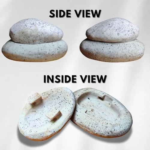 Miniatura 2 de Caja Oculta para Llaves Vyxara SafeStone - Guardar Llaves de Repuesto al Aire Libre con Diseño Secreto de Piedra Apilada, Dispositivo para Ocultar
