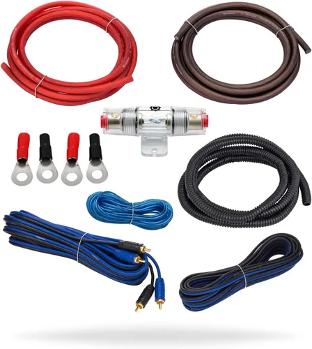 Miniatura 8 de InstallGear Kit de cableado de amplificador dual calibre 4 - Kit de instalación de amplificador True Spec con cable de tacto suave - Kits de cable