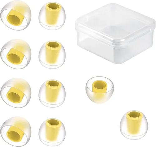 Miniatura 9 de 3 pares de CCZ ZT01 Puntas de silicona para auriculares, Kinboofi puntas de silicona suave para IEM, puntas de repuesto duraderas para auriculares