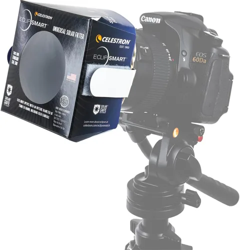 Miniatura 2 de Celestron – Filtro seguro para eclipse solar EclipSmart para telescopio y cámara – Cumple con los estándares ISO 12312-2:2015(E) – Funciona con su
