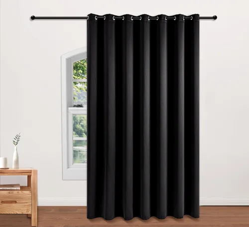 Miniatura 112 de PI Cortinas opacas para dormitorio, tratamiento de ventana con aislamiento térmico de anillo superior, cortinas oscurecedoras de habitación