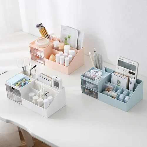 Miniatura 7 de Organizador de maquillaje de tocador Marknor, organizador/caja de almacenamiento de cosméticos, almacenamiento de escritorio mini para suministros
