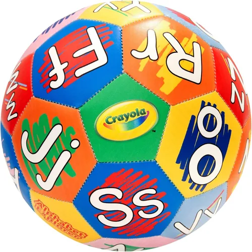 Crayola Balón de fútbol oficial - Unisex para niños - CRAY202BL Alfabeto tamaño 5