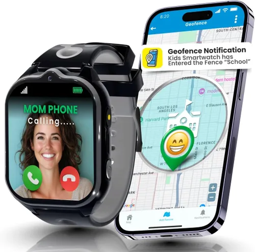 Smart Watch – Mejor reloj telefónico seguro para niños, seguimiento GPS preciso en tiempo real, llamadas, mensajes de texto, seguimiento de