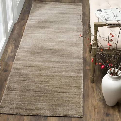 Miniatura 3 de SAFAVIEH Himalaya Collection - Alfombra cuadrada de 6 pies, color gris pardo, lana hecha a mano, ideal para zonas de alto tráfico en sala de estar