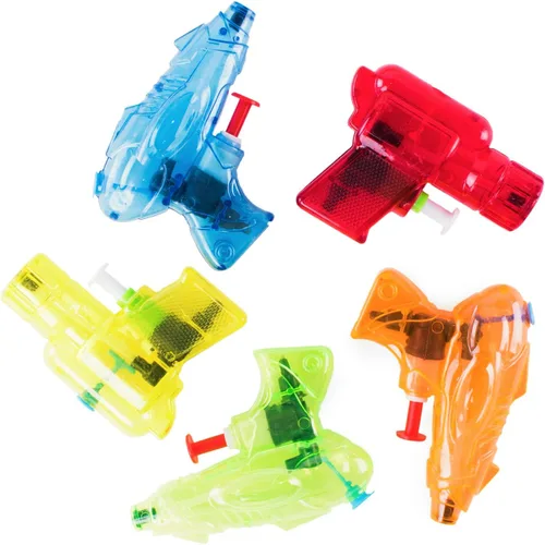 Miniatura 2 de Super Z Outlet Mini pistolas de agua coloridas de plástico para niños, regalos de fiesta de cumpleaños, juguetes de piscina y playa, juegos de agua