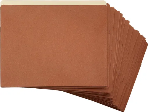 Miniatura 5 de Amazon Basics Organizador de carpetas de archivos expansible con bolsillos, tamaño carta, expansión de 3.5 pulgadas, paquete de 25, 9.5 x 11.75