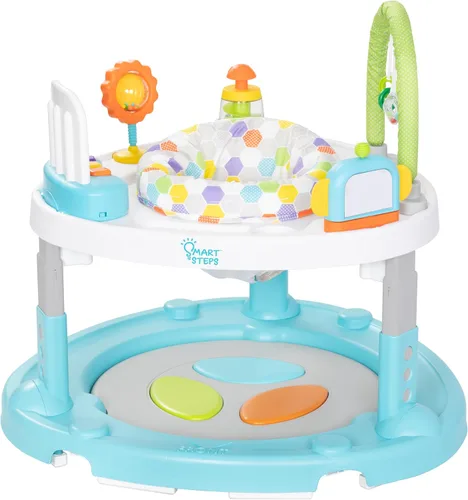 Miniatura 19 de Smart Steps® Explore N’ Play 5 en 1 de asiento de actividad a elevador, Azul Safari Divertido