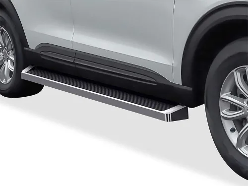 Miniatura 8 de APS Estribos Nerf de acero inoxidable con recubrimiento en polvo negro de 5 pulgadas, escalones laterales compatibles con Ford Explorer