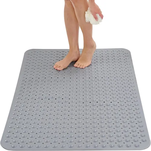 Miniatura 16 de ENKOSI Tapete de ducha extra grande antideslizante – 47 x 32 pulgadas – Tapete de ducha de baño XL – Tapetes de ducha grandes para suelos de ducha