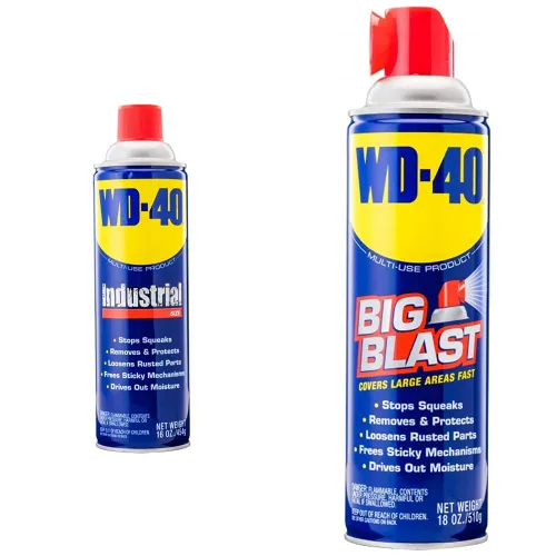 WD-40 Producto multiuso, tamaño industrial, 16 onzas y producto multiusos con spray Big-Blast, 18 onzas