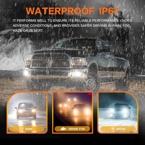 Miniatura 4 de Luces antiniebla LED para Dodge Ram 1500 2009-2012, Dodge Ram 2500 2010-2018, Dodge Ram 3500 2012-2018 Reemplazo de luces antiniebla