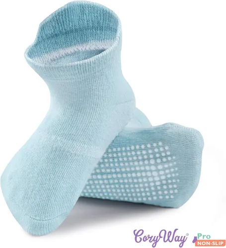 Miniatura 6 de CozyWay Ankle Style Socks with Grippers for Little Girls & Boys, Infants, Toddlers, Children - 6 & 9 Pairs