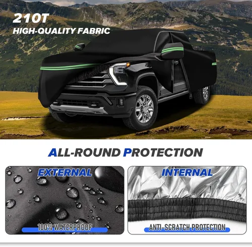 Miniatura 2 de Cubierta de protección para todo tipo de clima, Compatible con Chevrolet Silverado 1500 2018-2023, cubierta de auto completa profesional de 6 capas