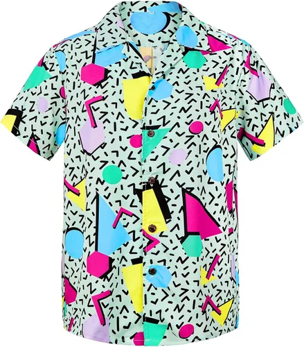 Miniatura 123 de Camisa hawaiana para hombre, con estampado floral, cómoda, con botones, casual, manga corta, ropa de playa para hombre