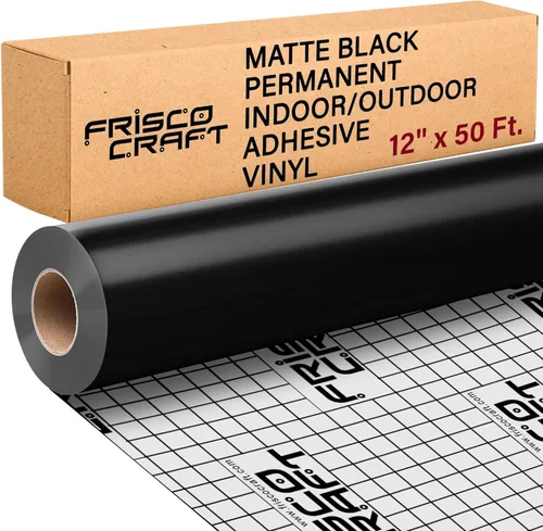 Miniatura 22 de Frisco Craft Rollo de vinilo permanente blanco mate, vinilo permanente para exteriores, resistente al agua y a la intemperie, con respaldo