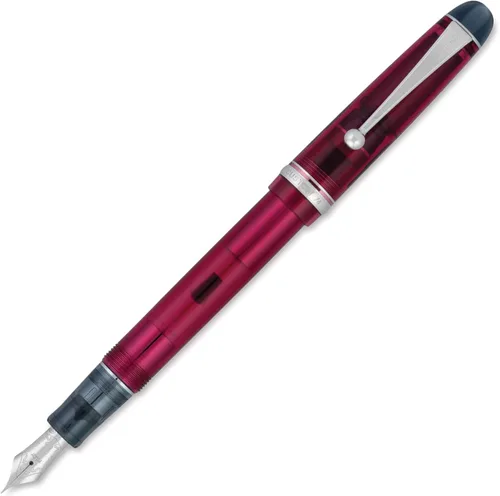 Miniatura 3 de Pluma estilográfica Pilot Custom 74, barril negro ahumado, plumín mediano (60955)