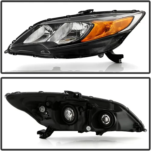 Miniatura 2 de ACANII - Faros delanteros de repuesto para Honda Civic 2 puertas coupé 2014-2015, estilo de fábrica, lado del conductor y del pasajero
