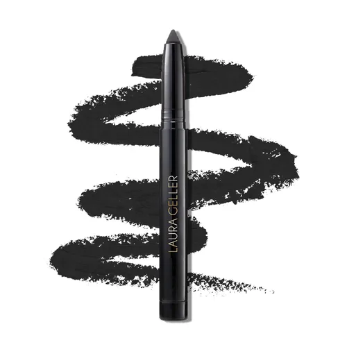 LAURA GELLER NEW YORK Kajal Longwear Kohl Delineador de Ojos - Soft Black Kohl - Cafeína y vitamina E - Delineador suave y mezclable - Afilador 04