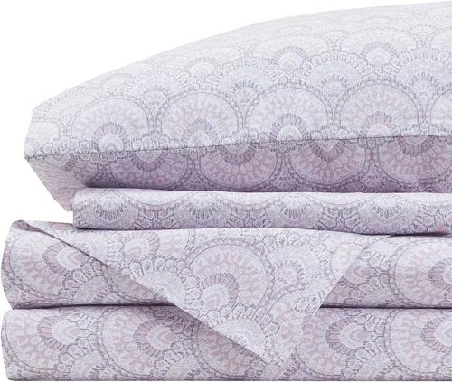 Miniatura 30 de Comfort Spaces Sábanas 100% algodón tamaño individual, transpirables, naturalmente frescas, sábanas de algodón suave con bolsillo elástico de 14