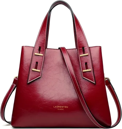 Miniatura 12 de LAORENTOU Monederos de cuero de vaca y bolso pequeño para mujer, bolso de mano para mujer, bolso de hombro para el día de la madre Designer