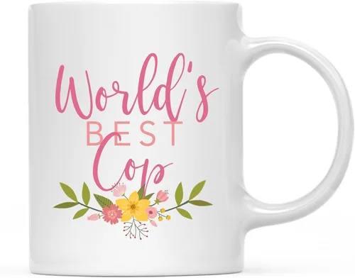 Miniatura 31 de Andaz Press Taza de café de 11 oz, regalo de broma de la mejor abbuela del mundo, diseño floral, paquete de 1