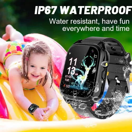 Miniatura 2 de Reloj inteligente impermeable para niños de 3 a 12 años de edad niños niñas, juguetes con 26 juegos, cámara de video, podómetro, reproductor