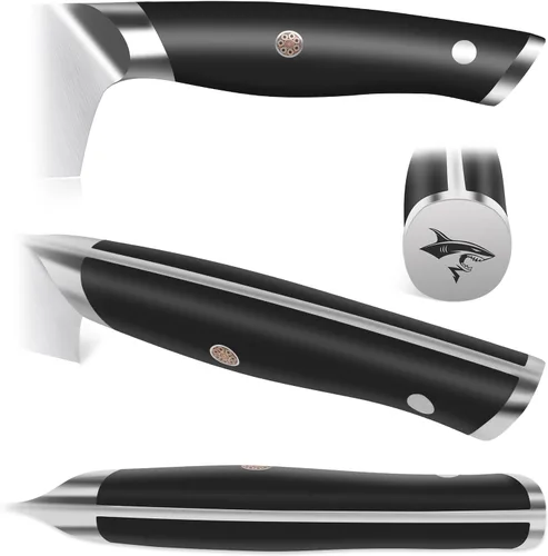 Miniatura 7 de MAD SHARK Cuchillo de chef de 8 pulgadas, cuchillo de cocina alemán de acero inoxidable de alto carbono, borde afilado de grado profesional, regalo