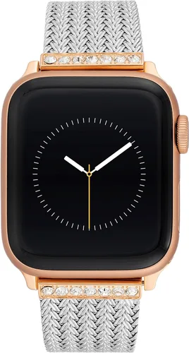 WITHit Anne Klein - Correa de malla para Apple Watch, segura, ajustable, correa de repuesto para Apple Watch, se adapta a la mayoría de las muñecas