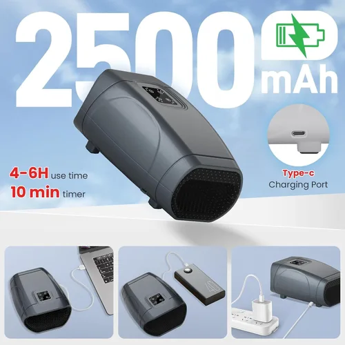 Miniatura 5 de JQX Masajeador de manos con calor y compresión, masajeador de manos eléctrico inalámbrico, 3 niveles de presión para dedos, regalos para mujeres