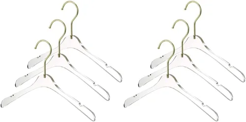 YBM Home Quality Acrylic Clear Hangers Made of Clear Acrylic for a Luxurious Look and Feel for Wardrobe Closet, Clothes Hangers Organizes Closet,
