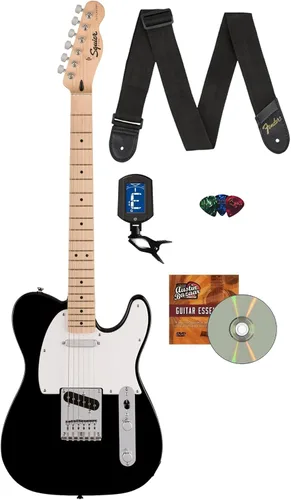 Miniatura 13 de Fender Squier Sonic Telecaster - Paquete California Blue con afinador, correa, púas y DVD de guitarra Austin Bazaar Azul (California Blue)