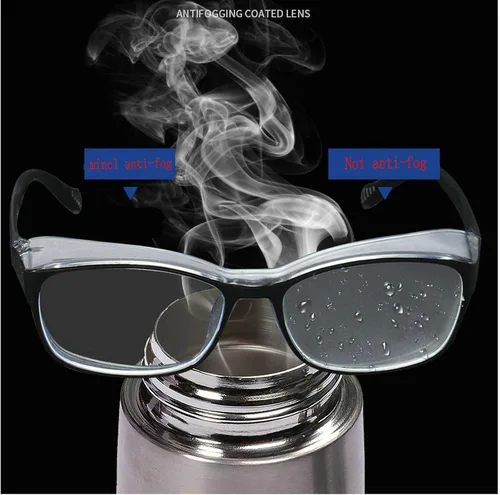 Miniatura 2 de Gafas de seguridad anti niebla para mujeres y hombres, TR90, lentes de bloqueo de luz azul, transparentes, antiarañazos, protección UV, marco