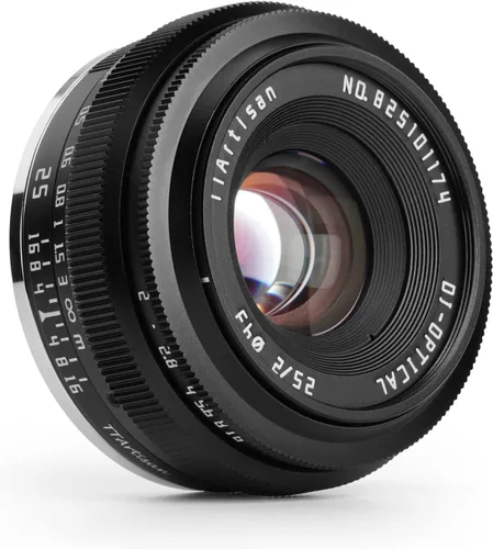 Miniatura 2 de TTArtisan - Lente de cámara APS-C gran angular de 0.98 pulgadas F2, lente de cámara fija manual de gran apertura, compatible con cámaras Fuji