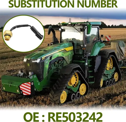Miniatura 2 de Interruptor de sensor de temperatura del refrigerante compatible con John Deere 5000 6000 7000 Series Tractor para minicargadora combinada