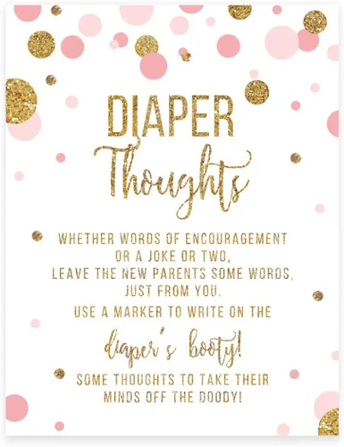 Miniatura 23 de Andaz Press Colección de fiesta de baby shower de niña con purpurina de oro rosa rubor, pancarta colgante con cuerda, Welcome Baby!, 5 pies, 1 juego
