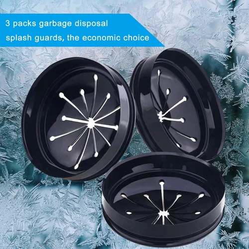 Miniatura 7 de 3 unidades de protectores contra salpicaduras para eliminación de basura, accesorios para desechos de alimentos de 3 3/8 pulgadas, adecuado