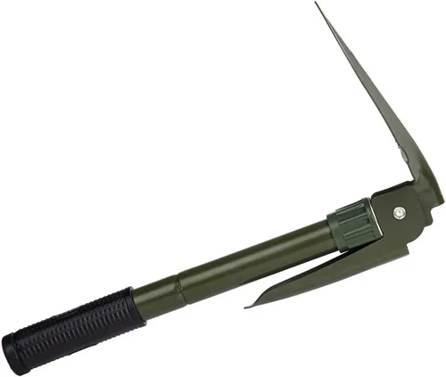 Miniatura 6 de Pala plegable de jardinería, pala militar para campamento, equipo de supervivencia, herramienta de enganche con bolsa de transporte, mango de metal