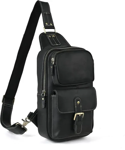 Miniatura 8 de Le'aokuu Al aire libre Casual Viaje Senderismo Crossbody Pecho Sling Bag Rig Una Correa De Hombro Bolso Mochila 1315