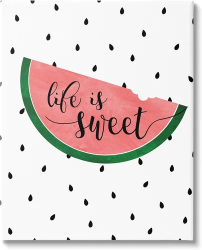 Miniatura 7 de Stupell Industries Placa de pared Life is Sweet Sandía, 10 x 15 pulgadas, diseño de la artista Anna Quach