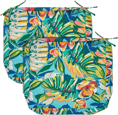 Miniatura 27 de FUNHOME Fundas de Cojín para Sillas de Exterior, Paquete de 2, ¡Sin Relleno! Fundas de Cojín de Repuesto para Patio 20" x 18" x 4", Resistentes al