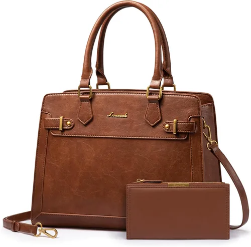 Miniatura 24 de LOVEVOOK Monederos y bolsos para mujer, bolso de hombro, bolso negro y asa superior de piel sintética para damas