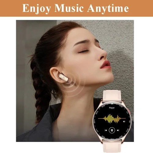 Miniatura 3 de Reloj inteligente con auriculares, reloj inteligente Bluetooth 2 en 1, reloj inteligente con pantalla HD IPS de 1.39 pulgadas para hombres y Rosa