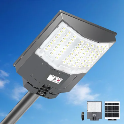 Miniatura 9 de 8500 W de luces solares de calle para exteriores, 550,000 lm, 7000 K, luces solares para estacionamiento del atardecer al amanecer, 35,000 mAh