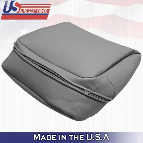 Miniatura 5 de U.S.AutoSeatCover 1999 para Ford F250 F350 Lariat - Fundas de asiento de cuero para asiento superior e inferior, color gris