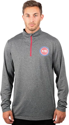 Miniatura 64 de Ultra Game Camiseta oficial de la NBA de manga larga con cremallera corta para hombre Color del